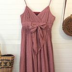 Alexandra Bartlett Gingham Cotton Midi Dress​ Red Size 2 Photo 0