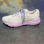 Brooks Ghost 15 1203801D166 Women's Wide Sneakers White/Lavender Size 7.5D Photo 15