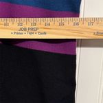 Doncaster L Colorblock Sweater Dark Academia Mod Geometric Knit Vtg Purple Y2K Photo 4