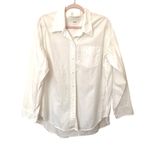 Aritzia  Wilfred Free Relaxed Poplin Button Down White Small Photo 1