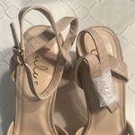 Lulus Lulu’s Light Nude Crocodile-Embossed Ankle Strap Heels(Size 11) Photo 8