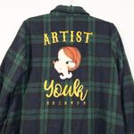 Youk Shim Won World Blue/Green Plaid Jacket Dress Size Free Photo 6