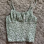 Green Flower Tank Top Size M Photo 0