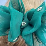 Vintage Emerald Green Hairbow Photo 1