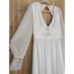 Lulus NWT Angelic Adoration White Backless Maxi Dress Wedding Bridal Bride Sz L Photo 2