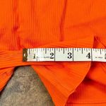 Women’s Flex Rib Crop Top Matching Shorts Set Medium Orange Photo 10