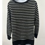 Halogen Women's Black White Striped Cashmere Sweater by , Sz: P 1X (b32) Photo 2
