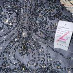 Blondie Nites  New w $169 Tags Dusty Blue Gray Maxi Formal Prom Gown Dress XS Photo 9