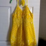 Tea & Cup  Romper Yellow Tassels Women’s Size M. A​ Photo 1
