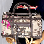 Salvatore Ferragamo Tiger Leopard Jungle Motif Compact Wallet RARE Photo 12