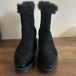 DKNY Women's Black Fur-Trimmed Boots Photo 3