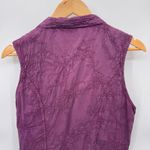 Christopher‎ Banks Western Santa Fe Vest Top Womens Medium Purple Cotton Pockets Photo 7
