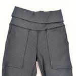 OFFLINE By Aerie Black Ribbed Pocket Foldover Flare Leggings Photo 3