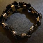 Saint Laurent Elastic Heart bracelet in Metal Enamel and Cotton Photo 5