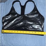 Zyia  Gunmetal Disco Ball Oil Slick‎ Luxe Sports Bra Metallic Silver Photo 4