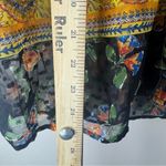 Anthropologie Figueroa & Flower Border Print Boho 3/4 Sleeve Blouse Womens boho floral size L Photo 8
