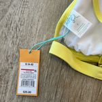 Kona Sol Womens NWT Yellow/Green Stripe Bikini Top - S Photo 4