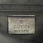 Gucci  Black Nylon Bamboo Handle Bag w Detachable Leather Shoulder Strap Photo 8