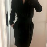 Valentino Garavani Vintage 80s Valentino strong shoulder black dress Photo 1