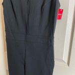 Spanx NWT The Perfect Jumpsuit Black Sleeveless Shaping Tech Flare Size Medium Photo 4