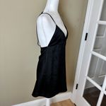 SOLARIS STYLE Classic Strappy Satiny Little Black Dress Size Small Photo 6