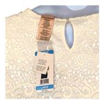 Philosophy Crochet Lace Floral Blouse NWT – White Elegant Lace Top Size Large Photo 9