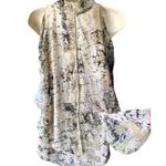 LOVE HAIGHT Layered Tiered Browns Sleeveless Silky Blouse ~ Women's Size SMALL Brown Photo 5