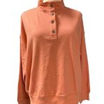 Como vintage pullover shirt 4 button neckline long sleeve size XXL peach Photo 0