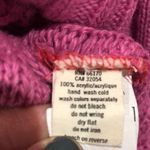 Urban Outfitters Orange and pink crocheted sweater Y2K color block crew neck cable knit Photo 4