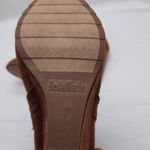 Bella Marie Sahara Ankle Bootie Women's 7 Brown Suede Wedge Heel Fur Trim Shoes Photo 7