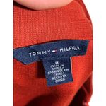 Tommy Hilfiger Red Skirt 8 Pleated Leopard Belt Preppy Y2K Classic Career Office Photo 4