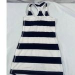 Lululemon Cool Racerback Tank Top Navy Blue White Stripe Size 4 Photo 1