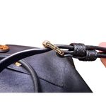 Michael Kors  Greenwich Large Saffiano Leather Grab Bag Black EUC Crossbody Urban Photo 3