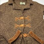 HWR Anthropologie Brown Textured sweater jacket Photo 5