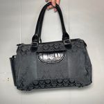 Brighton  Black Purse Hearts AOP Small Shoulder Bag Heart Love Braided Handle Photo 1