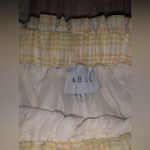 Mable the label plaid gingham bow top & short set nwot S spring classic Yellow Photo 5