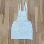 Levi's Levi’s White denim overall dress Sz S with pockets #denimdress Photo 4