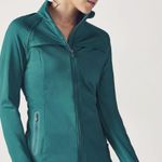Fabletics  Kimmy Athletic Teal Jacket Cross Back Athleisure Like New Size XS EUC Photo 0