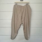J. Jill Women’s Extra Large Stretch Tan Linen Pants LagenLook Size XL Photo 2