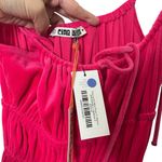 Ciao Lucia NWT Fabia Velour Dress Women’s Size Small Hibiscus Pink Midi Photo 13