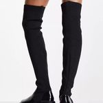 ASOS NWOT DESIGN Kimmy flat chunky over the knee boots 28” tall in black size 11 Photo 1