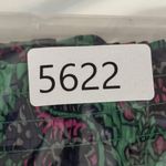 Aerie Pants Womens Medium Green Pink Paisley Satin Jogger Casual Preppy Colorful Photo 8