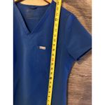 FIGS  Medical Top Shirt Blue Size Small V neck Short Sleeves Pocket Photo 6