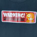 Cosmic Debris Oopsy Daisy Vintage Y2K 2000’s Black Warning! Out Of Control Tee Photo 4