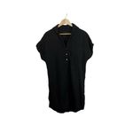 Frank & Eileen  Grayson The Artist Short Sleeve Linen Dress in Black Size 1 (XS) Photo 5