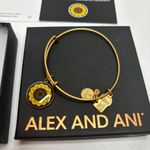 ALEX AND ANI  Energy Bangle Expandable Bracelet Sunflower With Original Case Photo 1