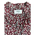 Ba&sh Bonnie Midi Dress In Bordeaux Floral Print Size 4 XS Photo 4