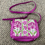 Vera Bradley  Shoulder Bag Crossbody Purse Julep Tulip Retired Pattern Purple Photo 0