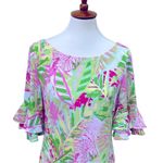 Pappagallo Medium Dress Tropical Stretch Vacation Resort Cruise Beach Travel Pink Photo 7