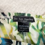 See You Monday Geometric Pattern Printed Wide Leg Pull On Pants Women Large Photo 7